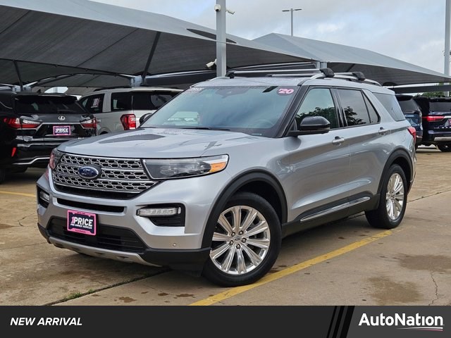 Iconic Silver Metallic 2020 Ford Explorer Limited RWD SUV / Crossover Rear-Wheel Drive Automatic