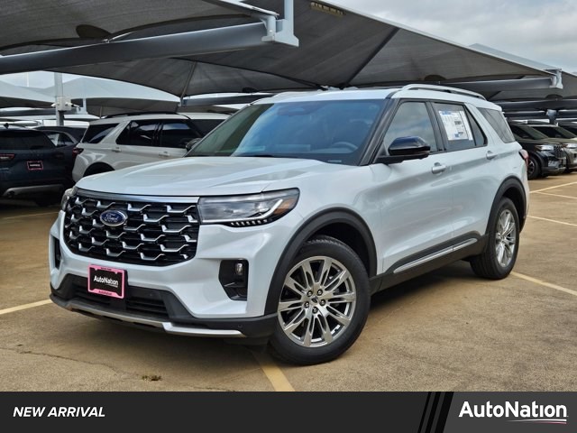 Space White Metallic 2026 Ford Explorer Platinum RWD SUV / Crossover Rear-Wheel Drive Automatic