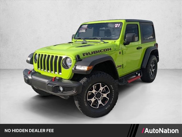 Gecko Clearcoat 2021 Jeep Wrangler Rubicon 4WD SUV / Crossover Four-Wheel Drive 8-Speed Automatic