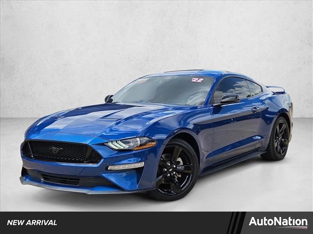 Atlas Blue Metallic 2022 Ford Mustang EcoBoost Premium Fastback RWD Coupe Rear-Wheel Drive Automatic