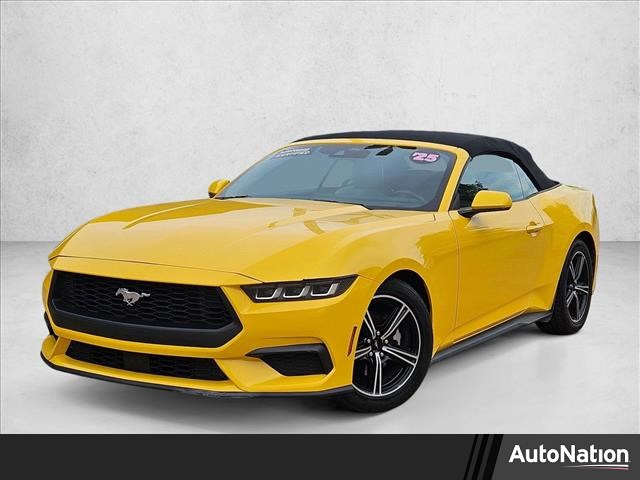 Yellow Splash Metallic Tri-Coat 2024 Ford Mustang EcoBoost Premium Convertible RWD Convertible Rear-Wheel Drive Automatic