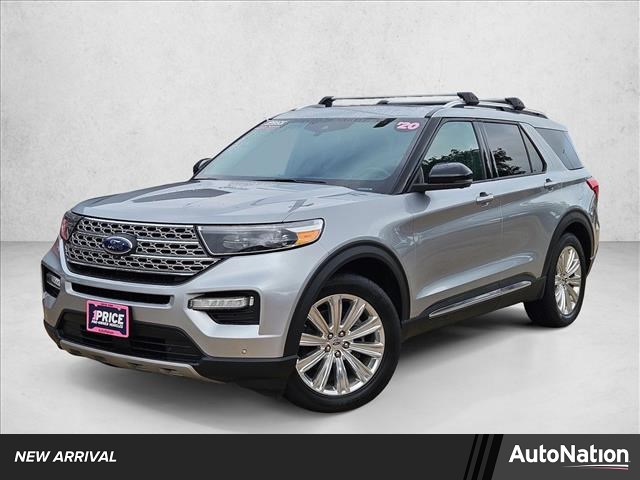 Iconic Silver Metallic 2020 Ford Explorer Limited RWD SUV / Crossover Rear-Wheel Drive Automatic