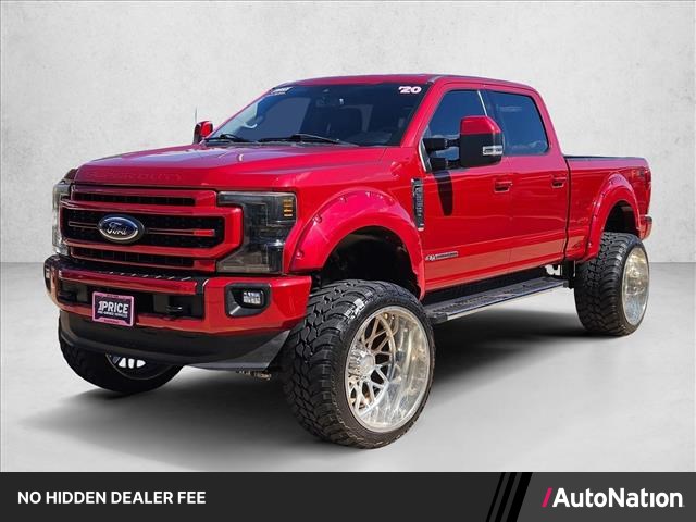 Rapid Red Metallic Tinted Clearcoat 2020 Ford F-250 Super Duty Lariat Crew Cab 4WD Pickup Truck Four-Wheel Drive Automatic