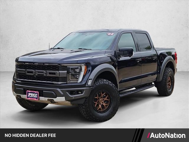 Antimatter Blue Metallic 2022 Ford F-150 Raptor SuperCrew 4WD Pickup Truck Four-Wheel Drive Automatic