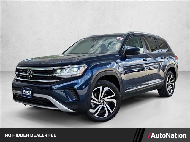 Silver 2022 Volkswagen Atlas SUV / Crossover All-Wheel Drive 8-Speed Automatic