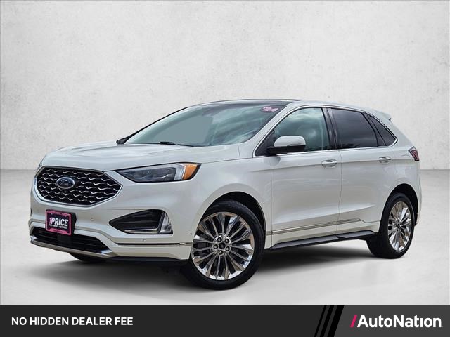 Star White Metallic Tri-Coat 2024 Ford Edge Titanium AWD SUV / Crossover All-Wheel Drive 8-Speed Automatic