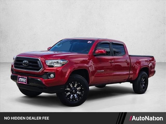Barcelona Red Metallic 2021 Toyota Tacoma SR5 V6 Double Cab LB RWD Pickup Truck 4X2 Automatic