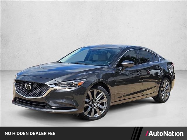 Machine Gray Metallic 2021 Mazda MAZDA6 Grand Touring FWD Sedan Front-Wheel Drive Automatic