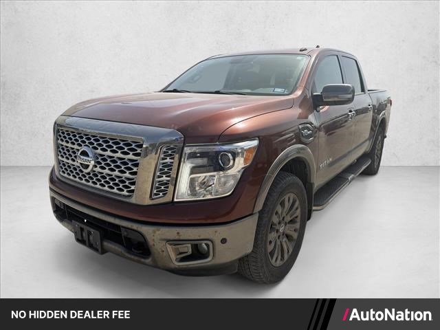 Red (Forged Copper) 2017 Nissan Titan Pickup Truck Four-Wheel Drive Automatic