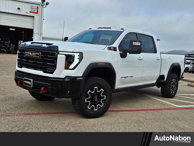 Summit White 2025 GMC Sierra 2500HD AT4X Crew Cab 4WD Pickup Truck Four-Wheel Drive Automatic