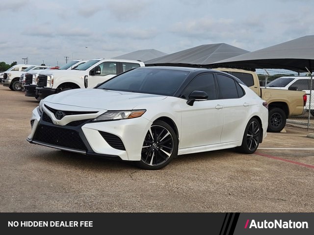 White 2019 Toyota Camry XSE V6 FWD Sedan Front-Wheel Drive Automatic