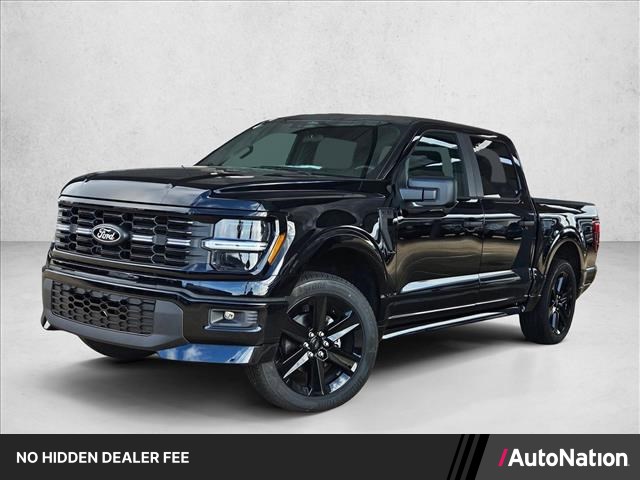 Agate Black Metallic 2026 Ford F-150 STX SuperCrew 4WD Pickup Truck Four-Wheel Drive Automatic