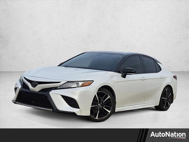 White 2019 Toyota Camry XSE V6 FWD Sedan Front-Wheel Drive Automatic
