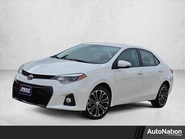 Super White 2015 Toyota Corolla S Premium Sedan Front-Wheel Drive Automatic