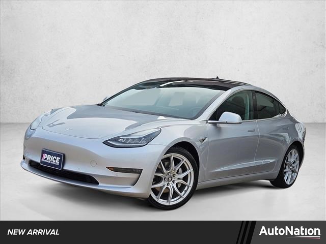 White 2018 Tesla Model 3 Long Range AWD Sedan All-Wheel Drive 1-Speed Automatic