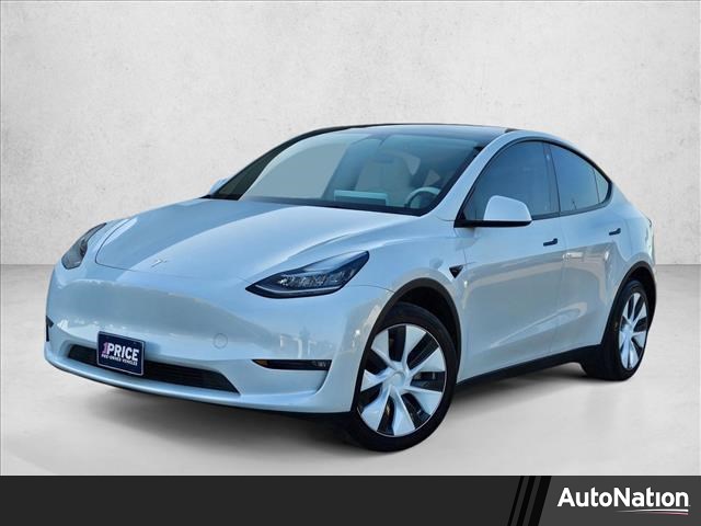 Pearl White Multi-Coat 2023 Tesla Model Y Long Range AWD SUV / Crossover All-Wheel Drive Automatic