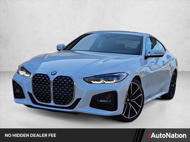Mineral White Metallic 2022 BMW 4 Series Coupe Rear-Wheel Drive Automatic
