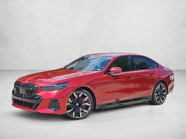 Vegas Red Metallic 2025 BMW i5 eDrive40 FWD Sedan Rear-Wheel Drive Automatic