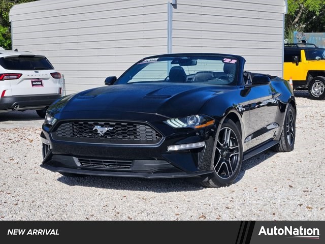 Shadow Black 2022 Ford Mustang EcoBoost Premium Convertible RWD Convertible Rear-Wheel Drive Automatic