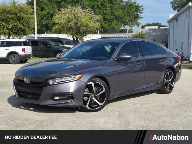Gray (Modern Steel Metallic) 2019 Honda Accord Sedan Front-Wheel Drive Automatic