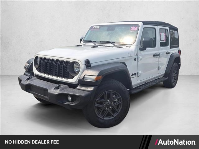Bright White Clearcoat 2024 Jeep Wrangler SUV / Crossover Four-Wheel Drive 8-Speed Automatic