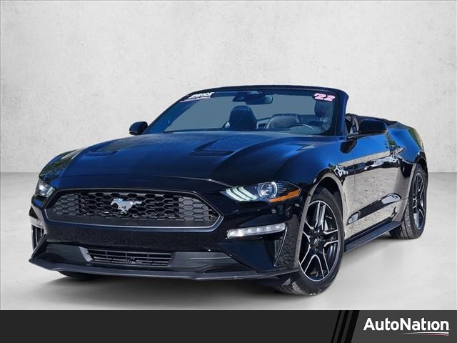Shadow Black 2022 Ford Mustang EcoBoost Premium Convertible RWD Convertible Rear-Wheel Drive Automatic