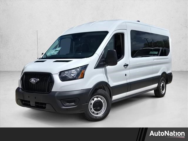 Oxford White 2026 Ford Transit Passenger 350 XL Medium Roof LB RWD Van Rear-Wheel Drive Automatic