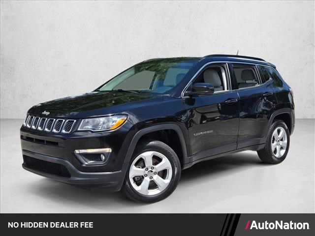 Diamond Black Crystal Pearlcoat 2021 Jeep Compass Latitude 4WD SUV / Crossover Four-Wheel Drive 9-Speed Automatic