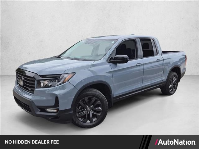 Platinum White Pearl 2023 Honda Ridgeline Pickup Truck All-Wheel Drive Automatic