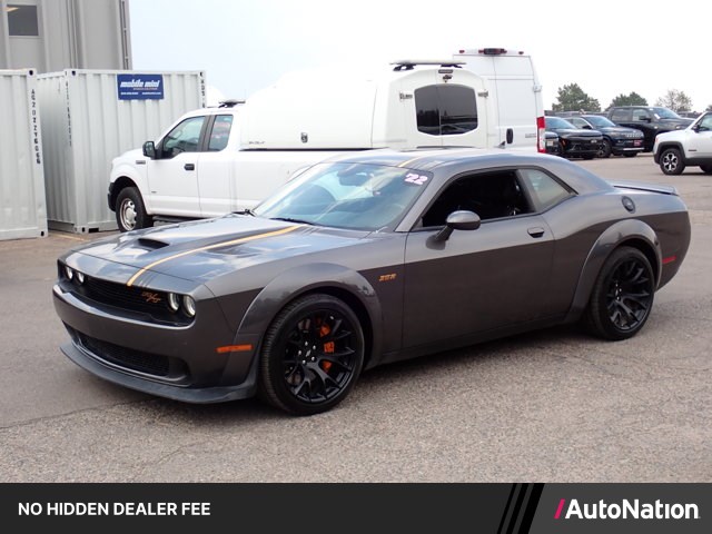 Gray (Granite Pearlcoat) 2022 Dodge Challenger Coupe Rear-Wheel Drive 6-Speed Manual