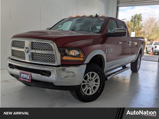 Deep Cherry Red Crystal Pearl 2013 RAM 3500 Laramie Crew Cab LB 4WD Pickup Truck Four-Wheel Drive 6-Speed Automatic