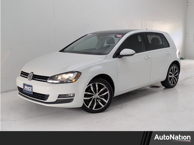 Pure White 2016 Volkswagen Golf TSI SE 4-Door FWD Hatchback Front-Wheel Drive 6-Speed Automatic