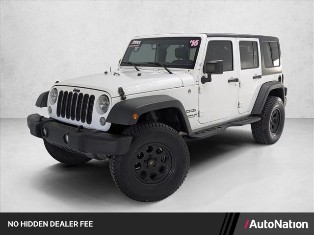 Bright White Clearcoat 2016 Jeep Wrangler Unlimited Sport 4WD SUV / Crossover Four-Wheel Drive 5-Speed Automatic