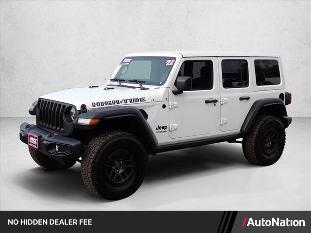 Bright White Clearcoat 2022 Jeep Wrangler SUV / Crossover Four-Wheel Drive 8-Speed Automatic