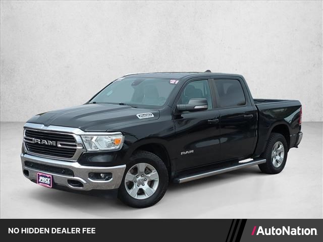 Diamond Black Crystal Pearlcoat 2021 RAM 1500 Pickup Truck Four-Wheel Drive 8-Speed Automatic