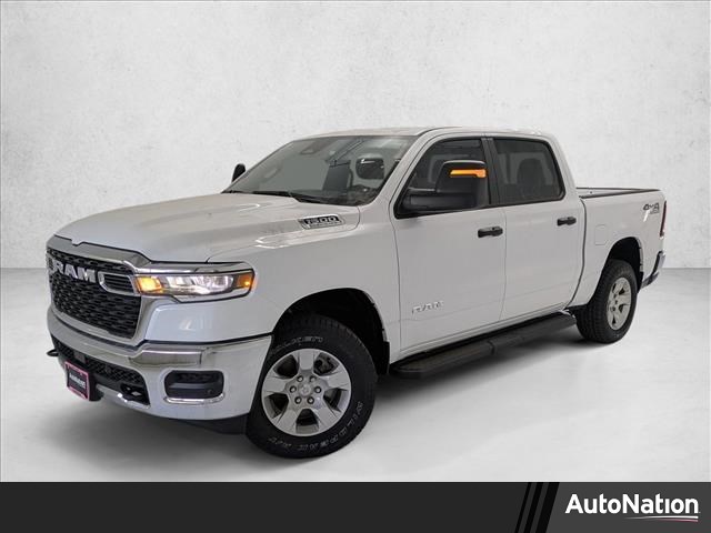 Bright White Clearcoat 2026 RAM 1500 Tradesman Crew Cab 4WD Pickup Truck Four-Wheel Drive 8-Speed Automatic