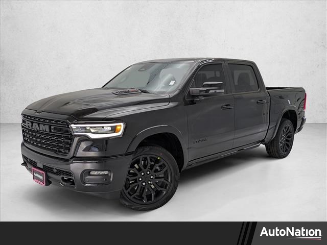 Diamond Black Crystal Pearlcoat 2026 RAM 1500 Limited Crew Cab 4WD Pickup Truck Four-Wheel Drive 8-Speed Automatic