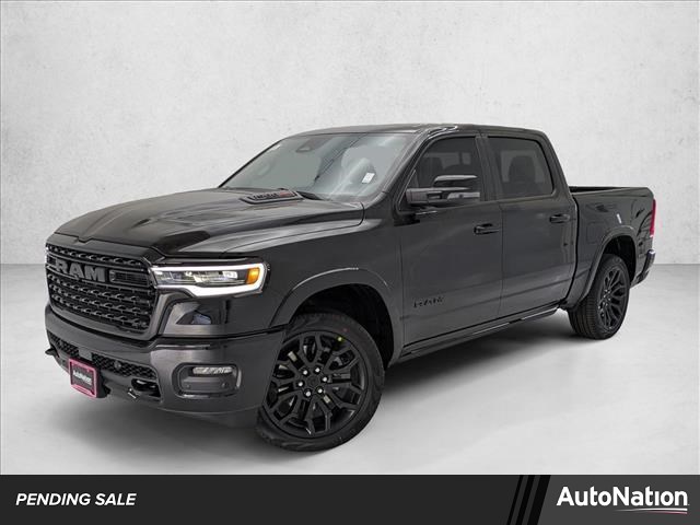 Diamond Black Crystal Pearlcoat 2026 RAM 1500 Limited Crew Cab 4WD Pickup Truck Four-Wheel Drive 8-Speed Automatic