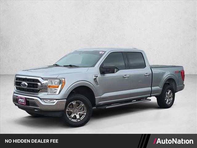 Iconic Silver Metallic 2021 Ford F-150 Pickup Truck Four-Wheel Drive Automatic