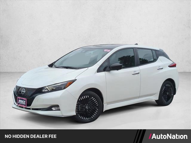 White 2025 Nissan LEAF Hatchback Front-Wheel Drive 1-Speed Automatic