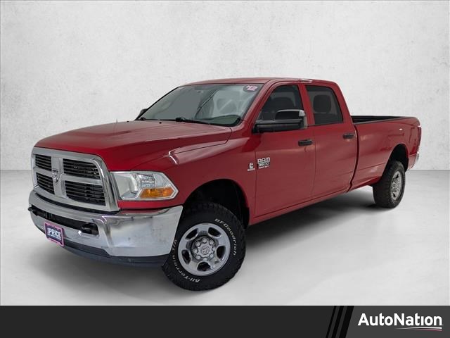 Flame Red 2012 RAM 3500 ST Crew Cab LB 4WD Pickup Truck Four-Wheel Drive 6-Speed Automatic