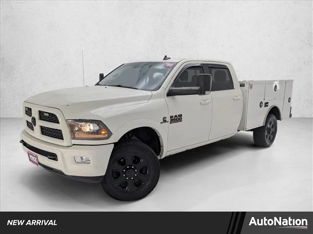 Pearl White 2016 RAM 3500 Laramie Crew Cab LB 4WD Pickup Truck Four-Wheel Drive 6-Speed Automatic