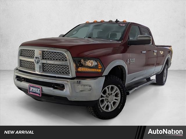 Deep Cherry Red Crystal Pearl 2013 RAM 3500 Laramie Crew Cab LB 4WD Pickup Truck Four-Wheel Drive 6-Speed Automatic