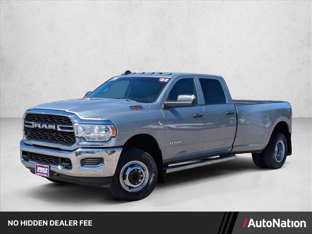 Billet Silver Metallic Clearcoat 2022 RAM 3500 Tradesman Crew Cab LB DRW 4WD Pickup Truck Four-Wheel Drive 6-Speed Automatic