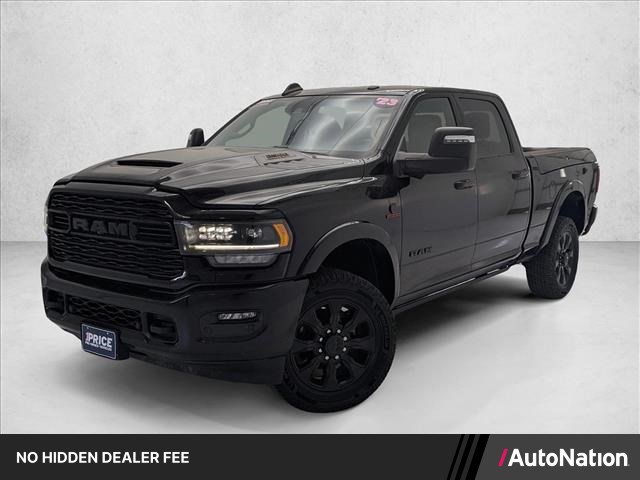Diamond Black Crystal Pearlcoat 2023 RAM 2500 Limited Crew Cab 4WD Pickup Truck Four-Wheel Drive 6-Speed Automatic