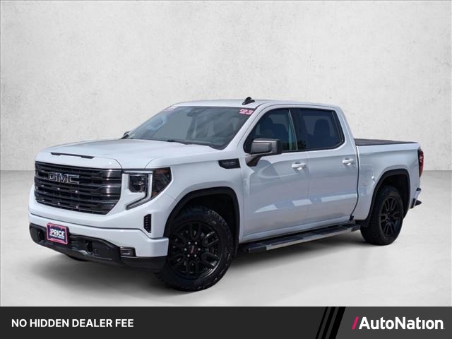 Summit White [Whit 2023 GMC Sierra 1500 Elevation Crew Cab 4WD Pickup Truck Four-Wheel Drive Automatic