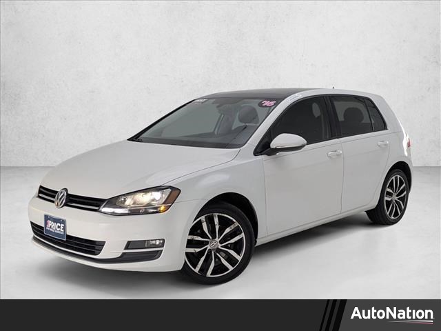 Pure White 2016 Volkswagen Golf TSI SE 4-Door FWD Hatchback Front-Wheel Drive 6-Speed Automatic
