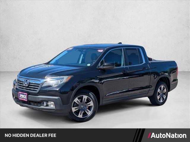 Black 2018 Honda Ridgeline RTL AWD Pickup Truck All-Wheel Drive 6-Speed Automatic