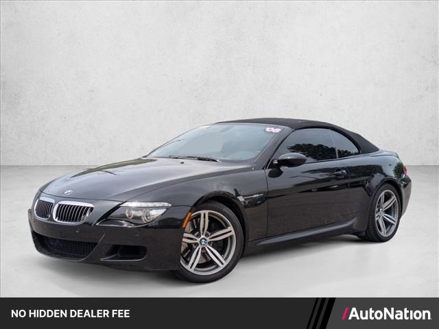 Black Sapphire Metallic 2008 BMW M6 Convertible Rear-Wheel Drive Automatic