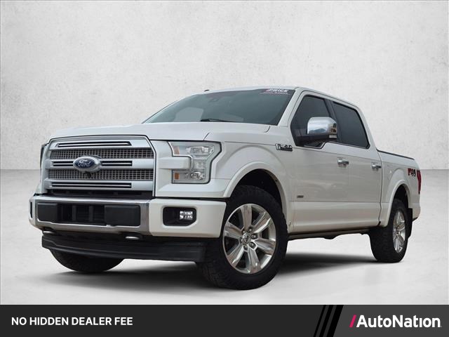 White Platinum Metallic Tri-Coat 2017 Ford F-150 Pickup Truck Four-Wheel Drive Automatic